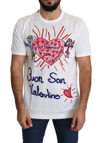 Dolce & Gabbana Dolce &amp;amp; Gabbana Romantic Heart Print Crew Neck Tee IT46