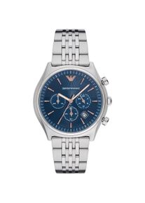 Emporio Armani Elegant Silver Chronograph Men&apos;s Watch