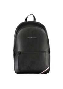Tommy Hilfiger Elegant Black Urban Backpack with Contrast Details