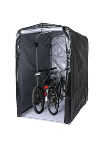 Fahrradgarage HWC-N61, Foliengarage Aufbewahrungsgarage Garagenzelt, Alu UV-Schutz wasserfest, 201x121x201cm ~ anthrazit