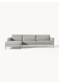Sofa narożna Cucita (4-osobowa) Szary Tkanina S 302 x G 163 cm, lewostronna | Westwing Collection