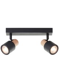 BRILLIANT LEUCHTEN Brilliant Pini Deckenstrahler Schwarz, 2-flammig