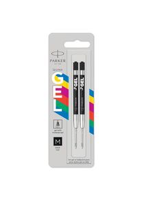 Parker Jotter Originals Nachfüllminen mit Geltinte | schwarze Geltinte Nachfüllungen | mittlere Schreibspitze mit (0,7 mm) | 2 Stück