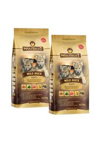 Wolfsblut Puppy Wild Duck Entenfleisch mit Kartoffel 2x12,5 kg