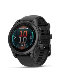 Garmin fenix E AMOLED Smart Watch - Slate Grey Steel & Black, 47 mm, Black