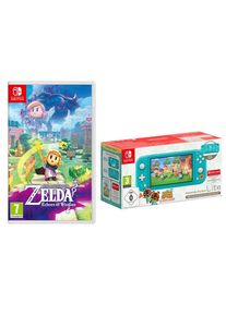 Nintendo Switch Lite: Timmy & Tommy's Edition with Animal Crossing: New Horizons installed, The Legend of Zelda: Echoes of Wisdom & Nintendo Switch Online (12 Month Membership) Bundle, Blue
