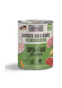 MAC's Dog Kaninchen, Rind und Gemüse 6x800g