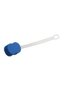 Behrend back cleansing sponge, plastic handle, suspension, 56cm, blue