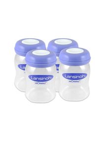 Lansinoh mothers milk bottles, leak-proof, BPA free, wide neck, 4 pcs
