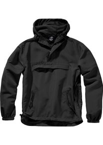 Brandit Summer Windbreaker, textile jacket , color: Black , size: 4XL
