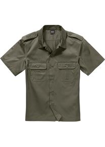 Brandit US, manga curta de camisa , cor: Verde-Azeitona , tamanho: L