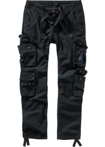 Brandit Pure Slim Fit, pantalon cargo , couleur: Noir , taille: L