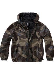 Brandit Windbreaker Summer, veste en textile pour enfants , couleur: Darkcamo , taille: 146/152