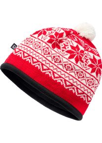 Brandit Snow, Beanie , farve: Rød/Hvid , størrelse: En størrelse