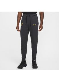 Liverpool FC Tech Derde Nike voetbaljoggingbroek van fleece voor heren - Grijs