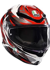AGV K6 S Reeval, casco integrale , colore: Bianco/Rosso/Grigio , dimensione: XL