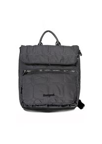 Desigual Chic Urban Black Polyester Backpack with Contrasting Details