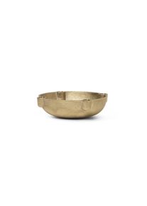 ferm LIVING Kerzenständer Bowl Small, Ø 14,6 cm, Messing