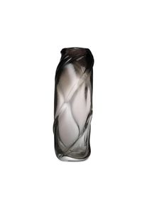 ferm LIVING Vase Water Swirl Tall, grau, Höhe 47 cm, Glas