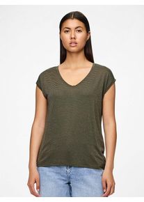Pieces Shirt "Billo" groen - 42% | Maat: M |