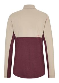 Ziener Fleece trui "Japra" beige/rood - 60% | Maat: 38 |