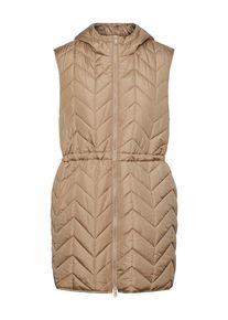 Pieces Doorgestikte bodywarmer "Jasmin" taupe - 62% | Maat: XS |