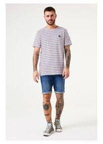Garcia Shirt donkerblauw/roze/wit - 65% | Maat: M |