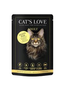 Cat's Love 12 x 85 g pour chat.- pur poulet