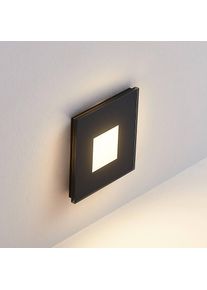 MOLTO LUCE LED-Einbaulampe Wall R68 Glass SQ, schwarz, CCT