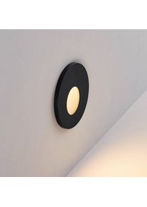 MOLTO LUCE LED-Einbaulampe Wall 68R RD, Alu, schwarz, CCT