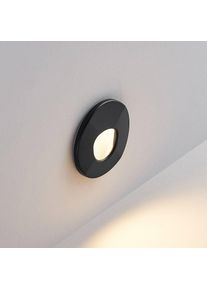 MOLTO LUCE LED-Einbaulampe Wall 68 R SIna RD, schwarz, CCT