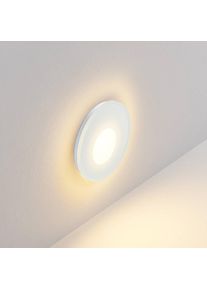 MOLTO LUCE LED-Einbaulampe Wall 68R Glass IP44 RD, weiß. CCT