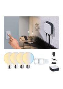 Paulmann Smart Home Bundle ZigBee 4x E27 7W LED G95 matt CCT