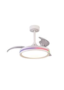 LED-Deckenventilator North weiß DC leise Ø 91 cm CCT RGB