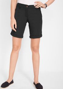 Bermuda extensible - noir - taille 38 avec coton - bonprix