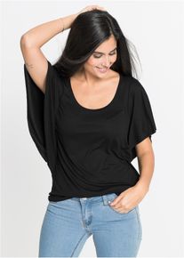 T-shirt - noir - taille 34/36 (XS) - Viscose - bonprix