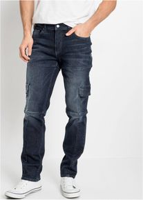 Jean stretch cargo Slim Fit coupe droite - bleu - taille 48 avec coton - bonprix