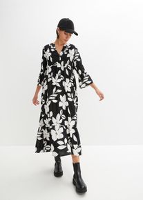 Robe longue - noir - taille 36 - Viscose - bonprix