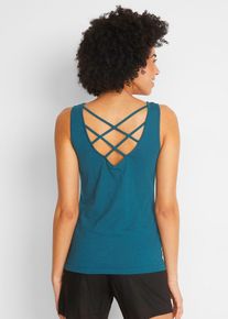 Débardeur en jersey 100% coton - pétrole - taille 42/44 (M) - 100% coton - bonprix