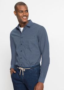 Lot de 2 chemises business manches longues - bleu - taille 39/40 (M) avec coton - bonprix