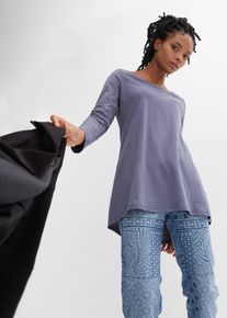 T-shirt long - bleu - taille 38/40 (S) - 100% coton - bonprix