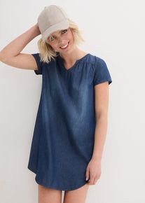 Robe-tunique en jean - bleu - taille 46 avec coton - bonprix