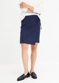 Mini-jupe à fines rayures - bleu - taille 36 - bonprix