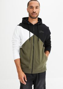 Sweat zippé à capuche 100% coton - noir - taille 56/58 (XL) - 100% coton - bonprix