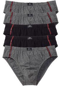 Lot de 5 slips Maxi - gris - taille 8 (XXL) avec coton - bonprix