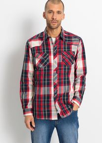 Lot de 2 chemises manches longues 100% coton - bleu - taille 43/44 (XL) - 100% coton - bonprix