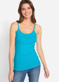 Lot de 3 tops à fines bretelles 100% coton - jaune - taille 58/60 (3XL) - 100% coton - bonprix