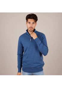 Q1905 Trui kralingen denim melange