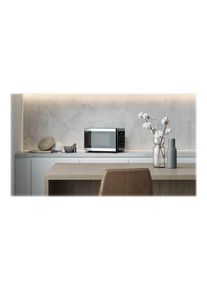 Sharp YC-MG81E-S - microwave oven with grill - freestanding - silver/black