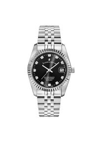 Jacques du Manoir Dames Analoog horloge zwart / zilver / transparant One Size